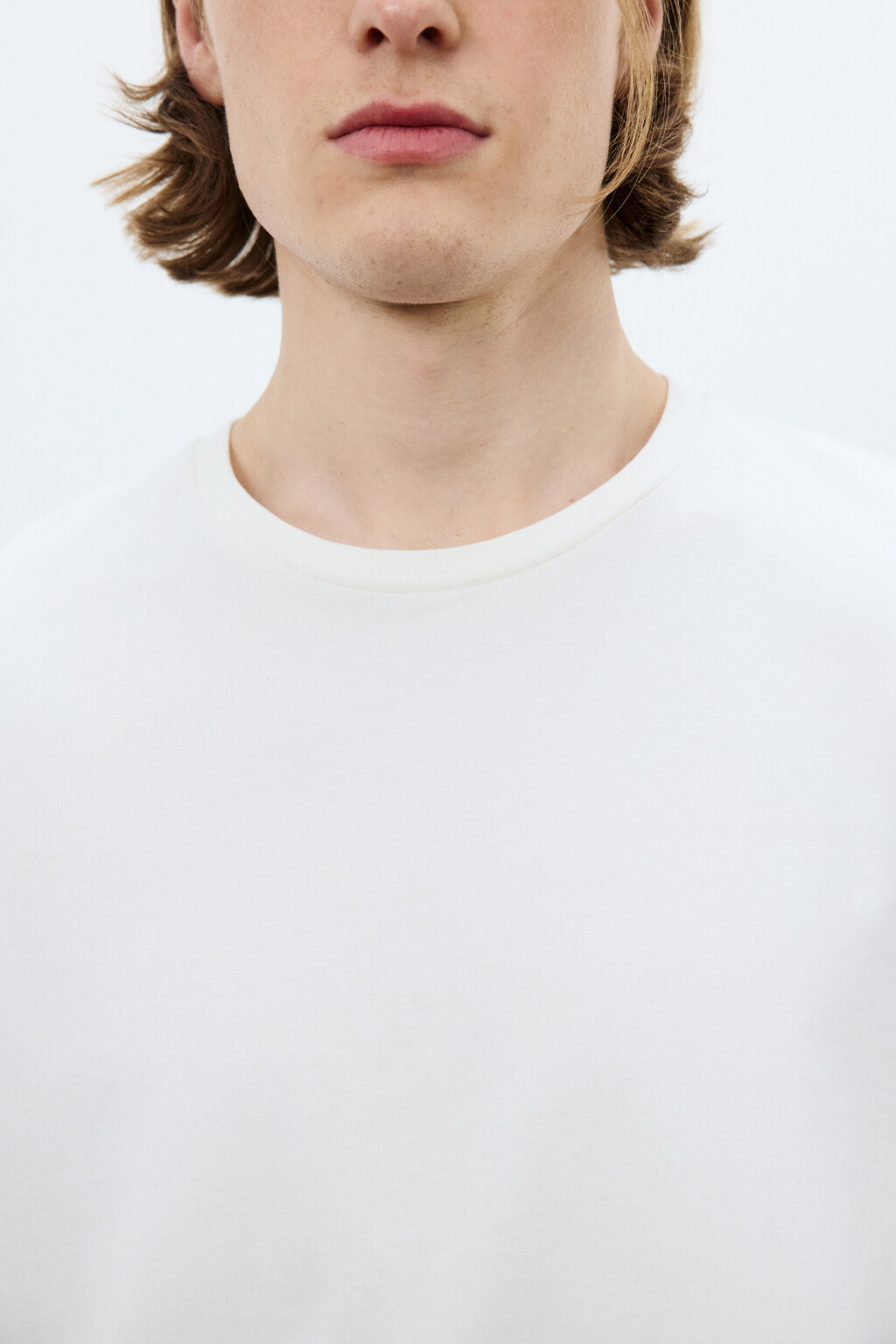 Футболка базовая из хлопка - цвет белый - 5