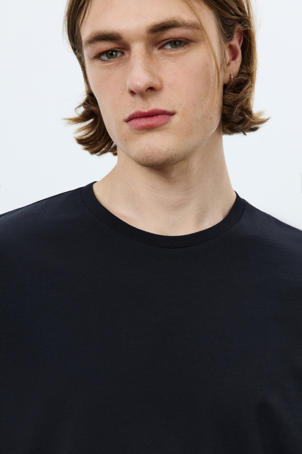 Футболка базовая из хлопка - цвет черный - 5