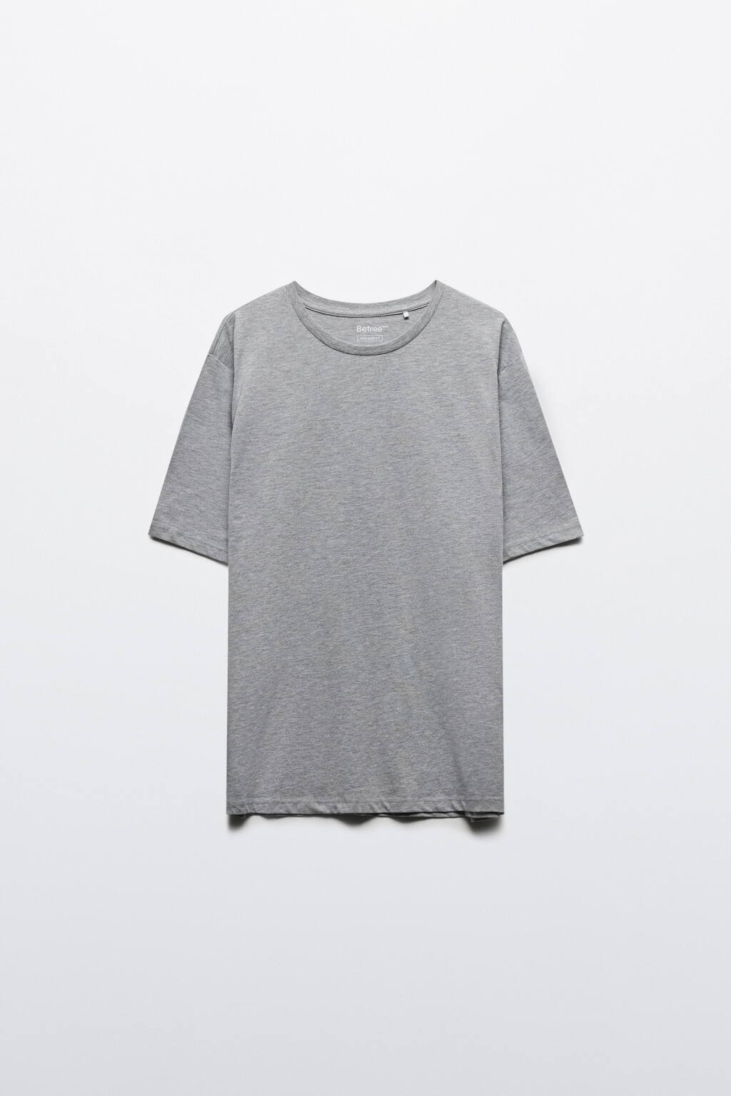 Футболка прямая базовая из хлопка - цвет серый - 8