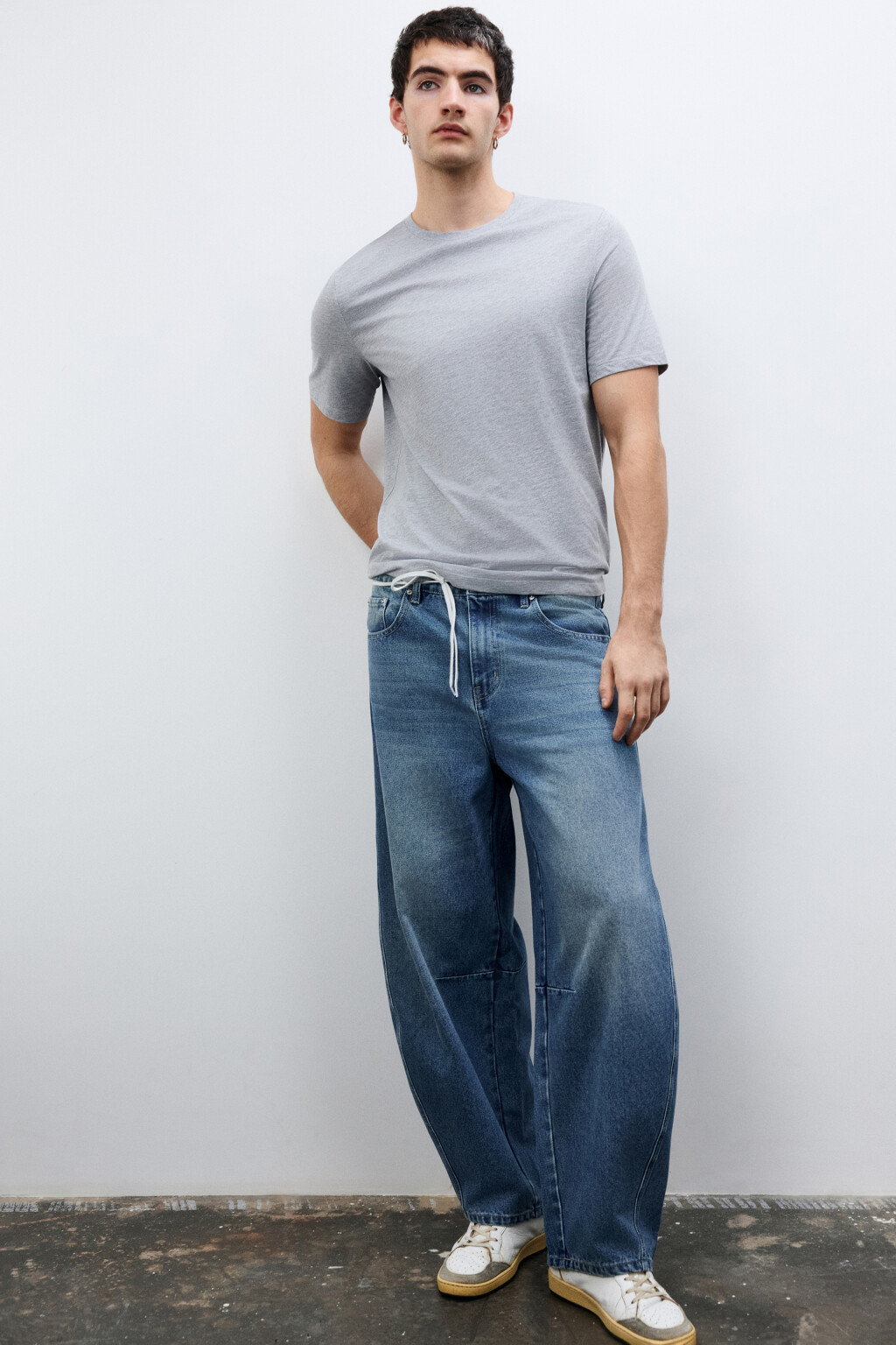 Футболка базовая из хлопка - цвет серый - 2