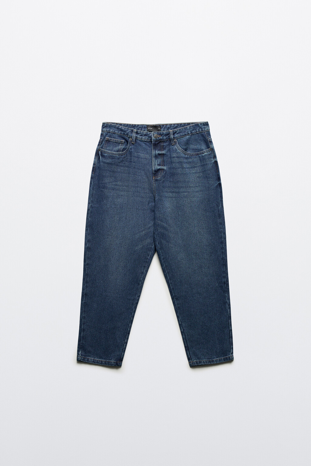 Джинсы-бананы зауженные - цвет голубой - 7