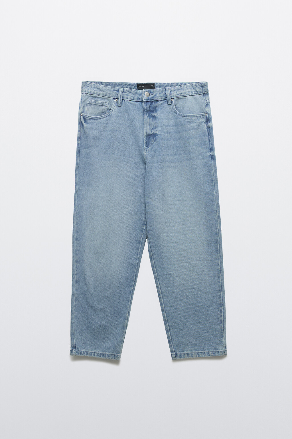 Джинсы-бананы зауженные - цвет голубой - 1