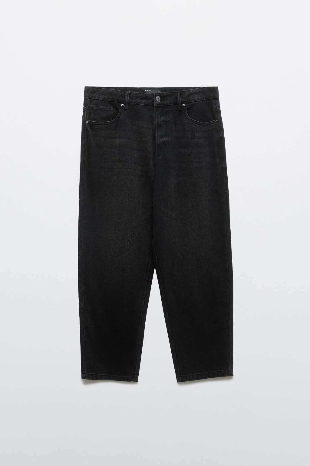 Джинсы-бананы зауженные - цвет черный - 1