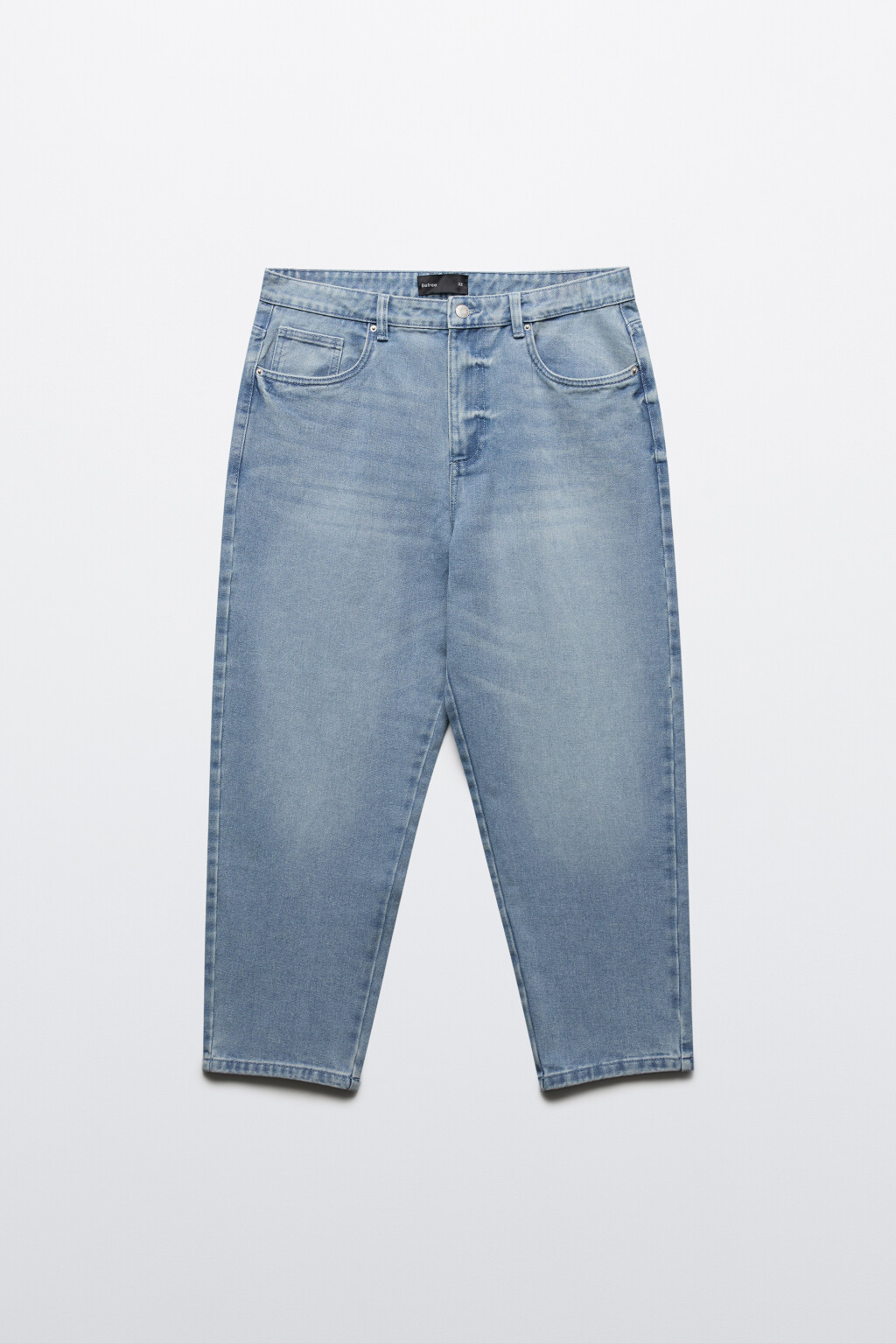 Джинсы-бананы зауженные - цвет голубой - 7