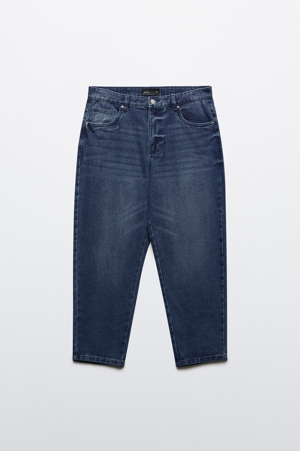 Джинсы-бананы зауженные - цвет голубой - 7