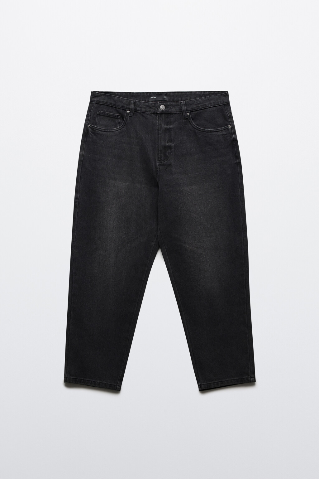 Джинсы-бананы зауженные - цвет черный - 7