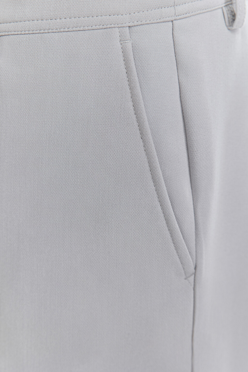 Брюки прямые костюмные классического кроя - цвет серый - 7