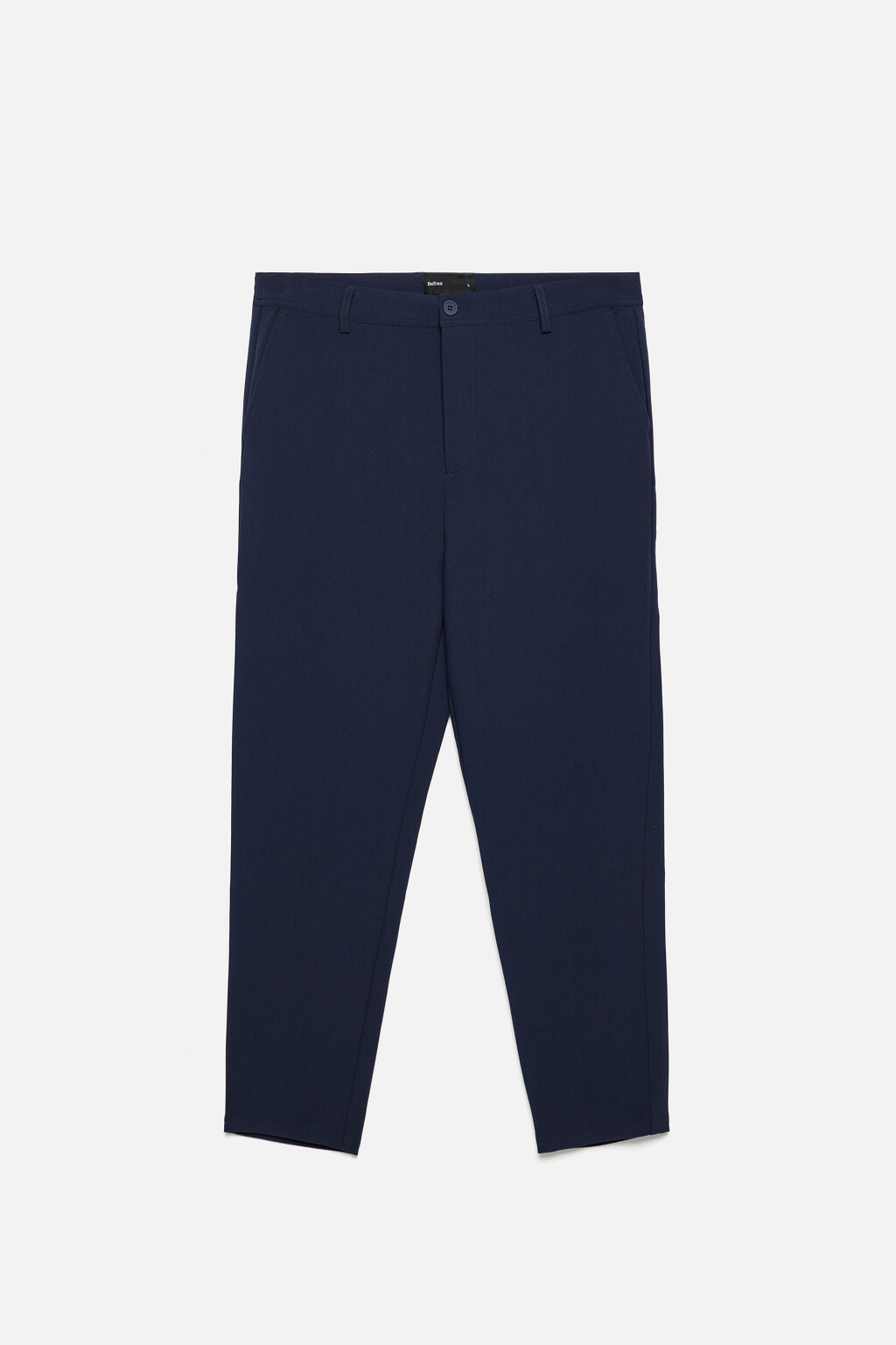 Брюки прямые костюмные классического кроя - цвет синий - 9