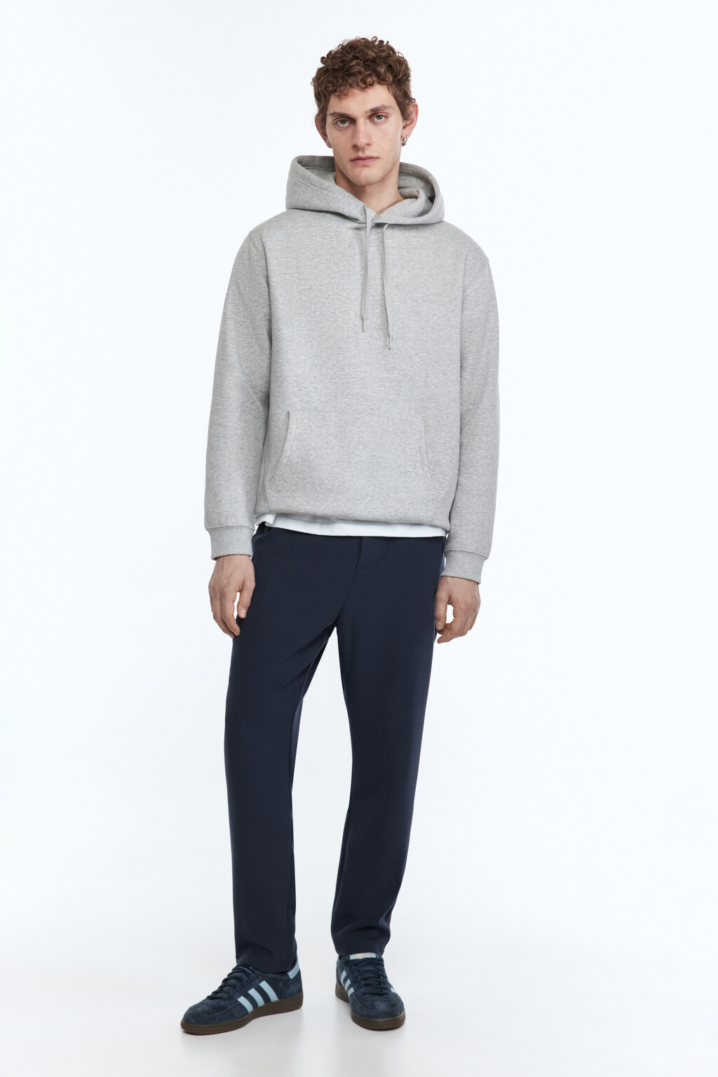 Брюки прямые костюмные классического кроя - цвет синий - 6