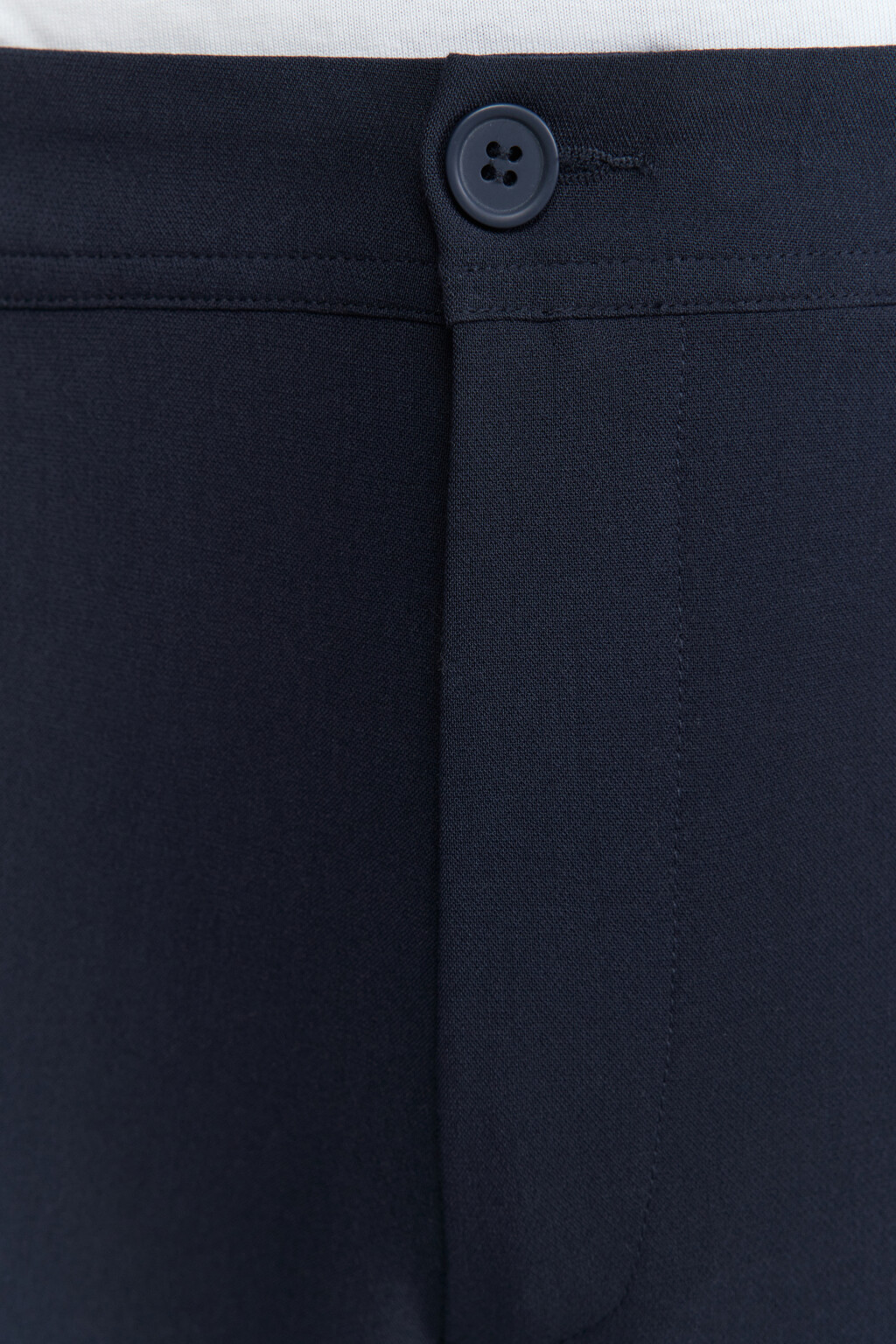Брюки прямые костюмные классического кроя - цвет синий - 7