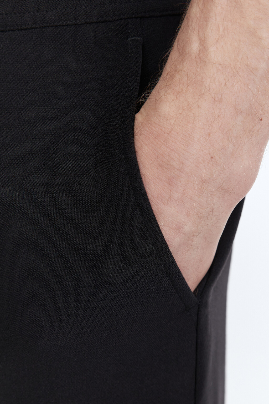 Брюки прямые костюмные классического кроя - цвет черный - 7