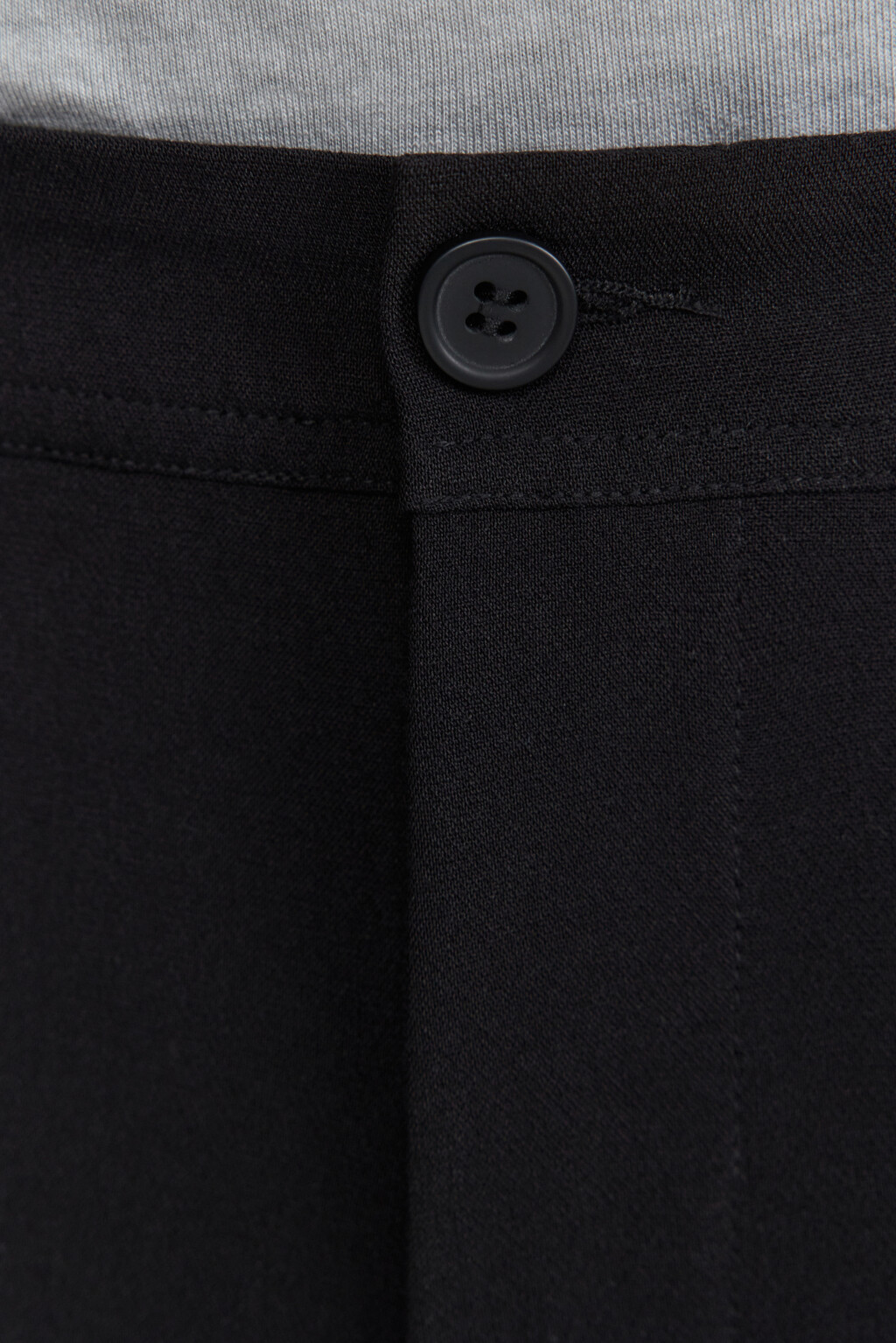 Брюки прямые костюмные классического кроя - цвет черный - 8