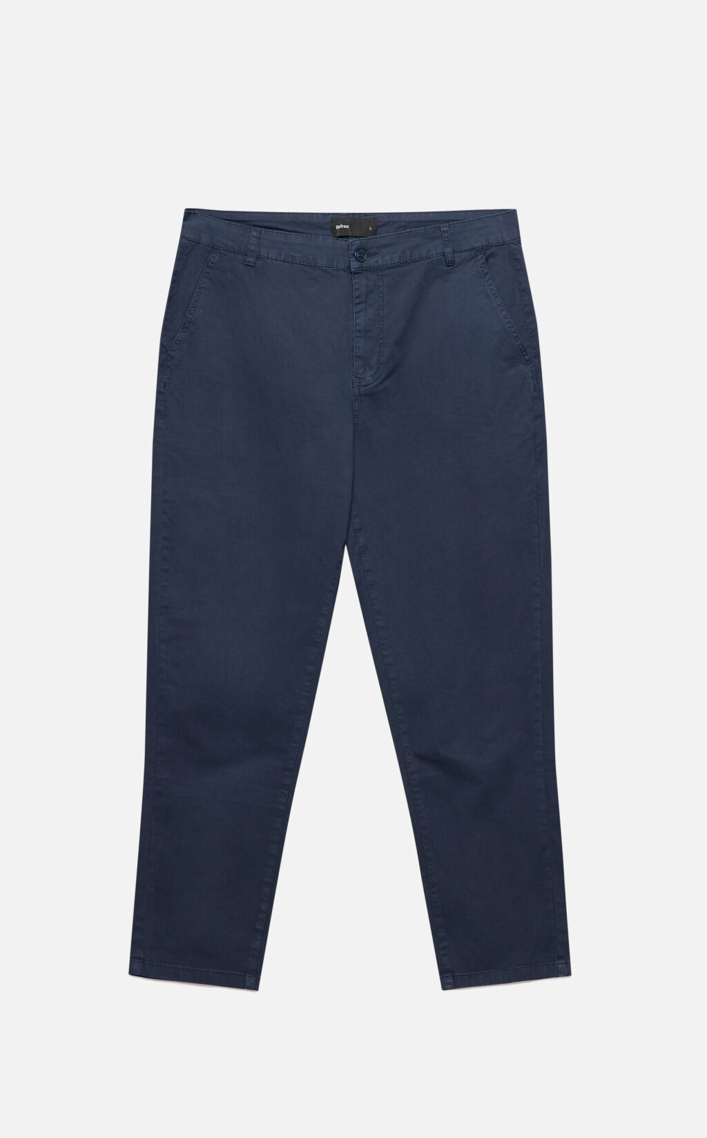 Брюки-чинос хлопковые зауженные со средней посадкой - цвет синий - 8