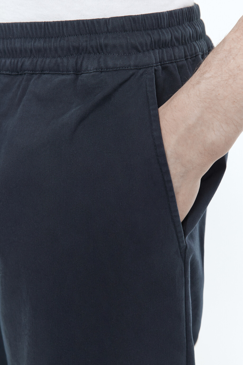 Брюки-джоггеры трикотажные базовые - цвет синий - 7