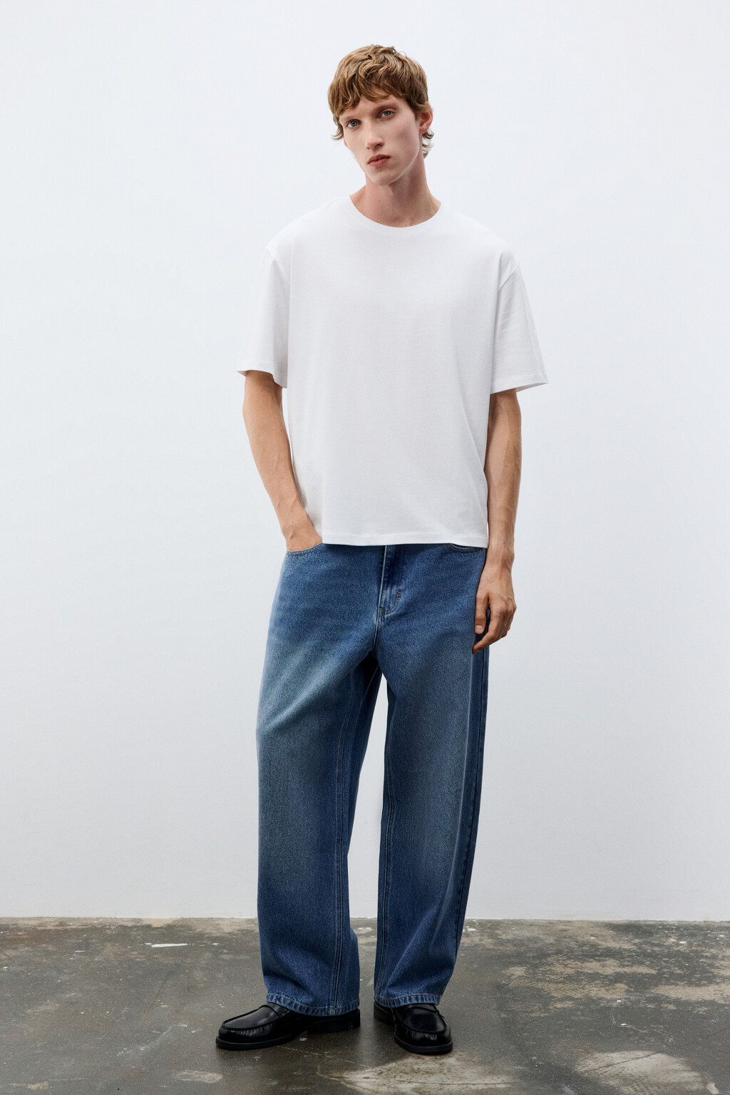 Футболка базовая из плотного хлопка - цвет белый - 4