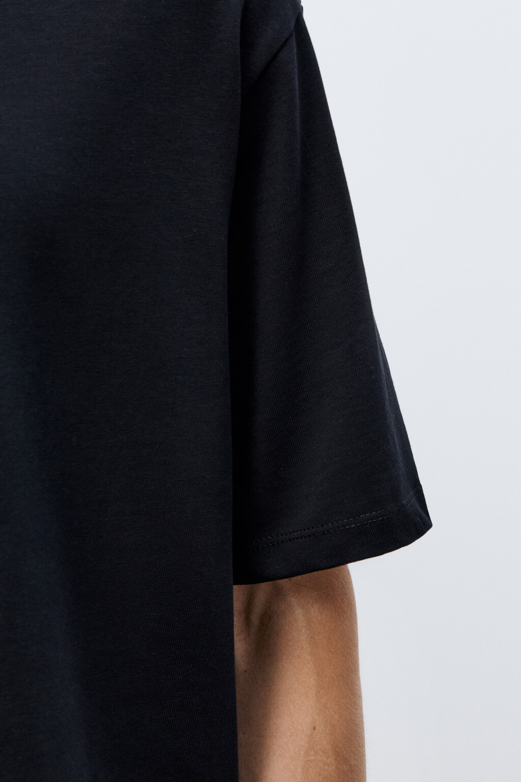 Футболка базовая из плотного хлопка - цвет черный - 6