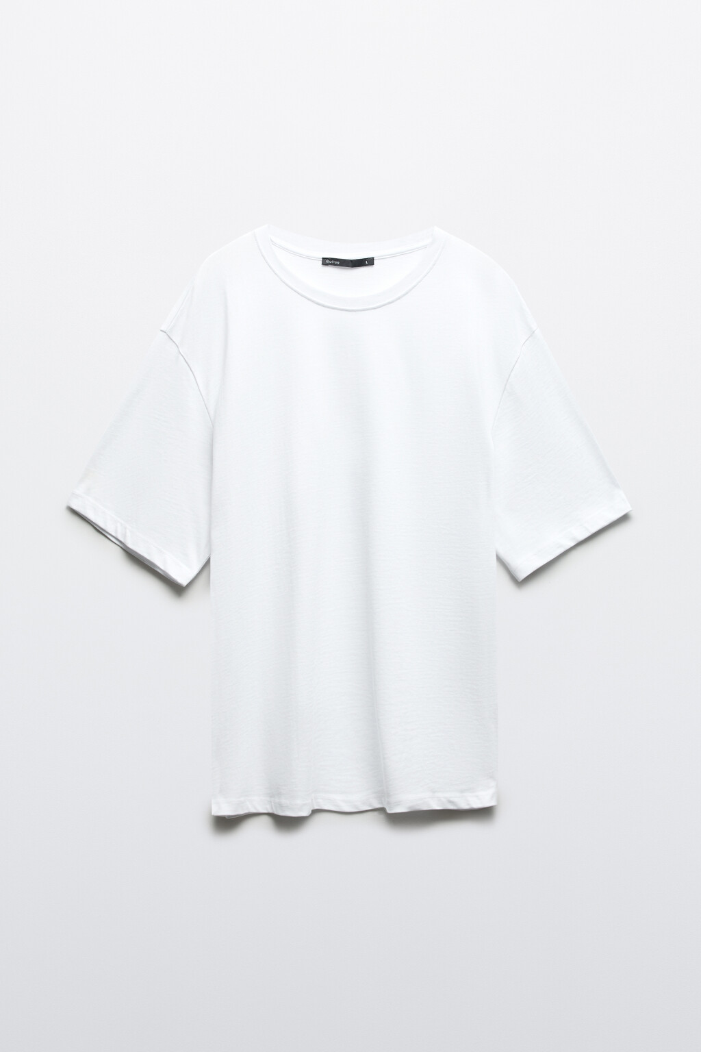 Футболка базовая из плотного хлопка - цвет белый - 1