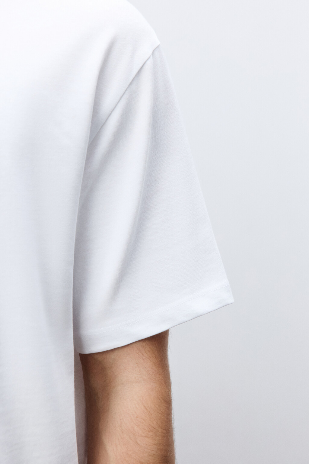 Футболка базовая из плотного хлопка - цвет белый - 6
