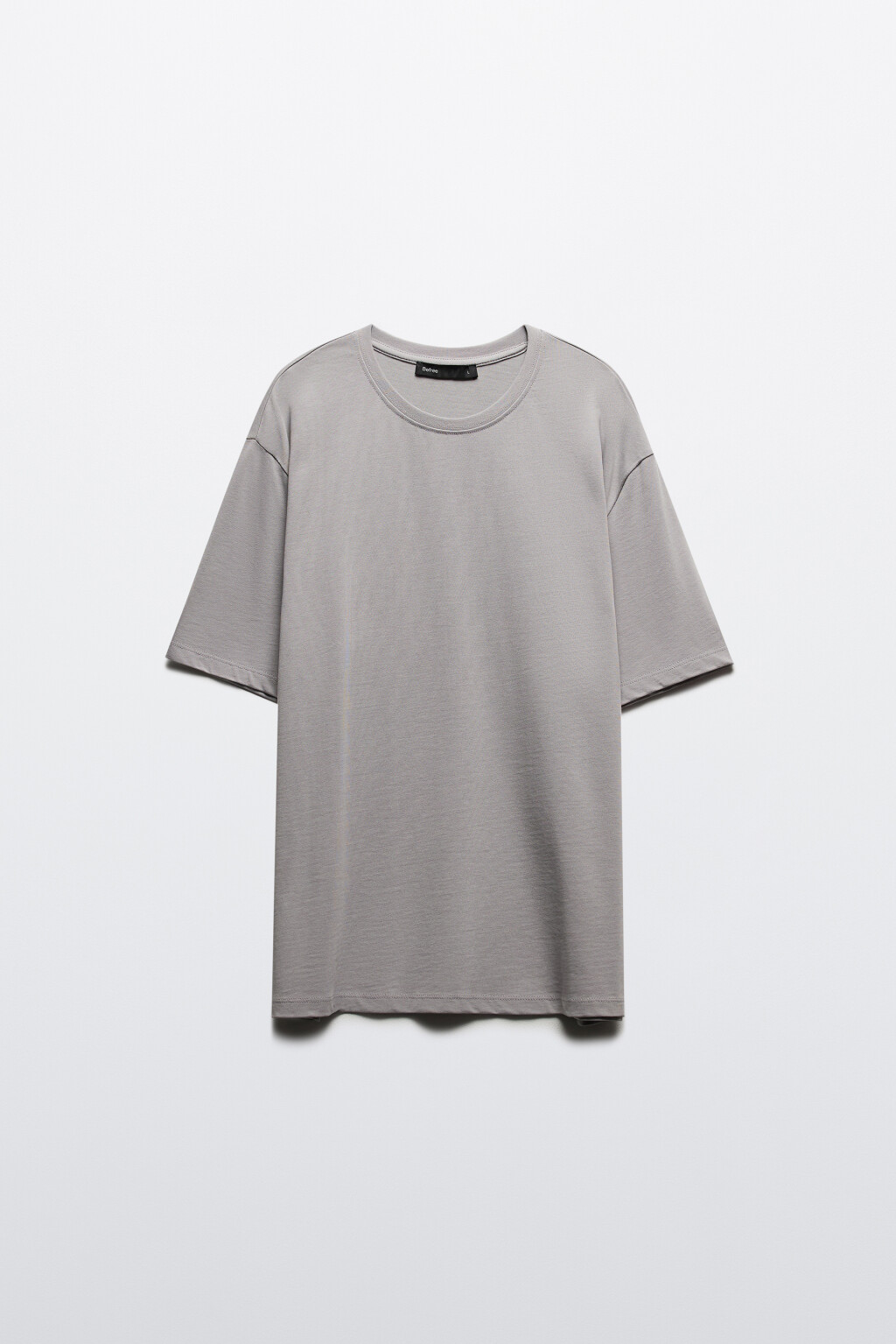 Футболка базовая из плотного хлопка - цвет серый - 7