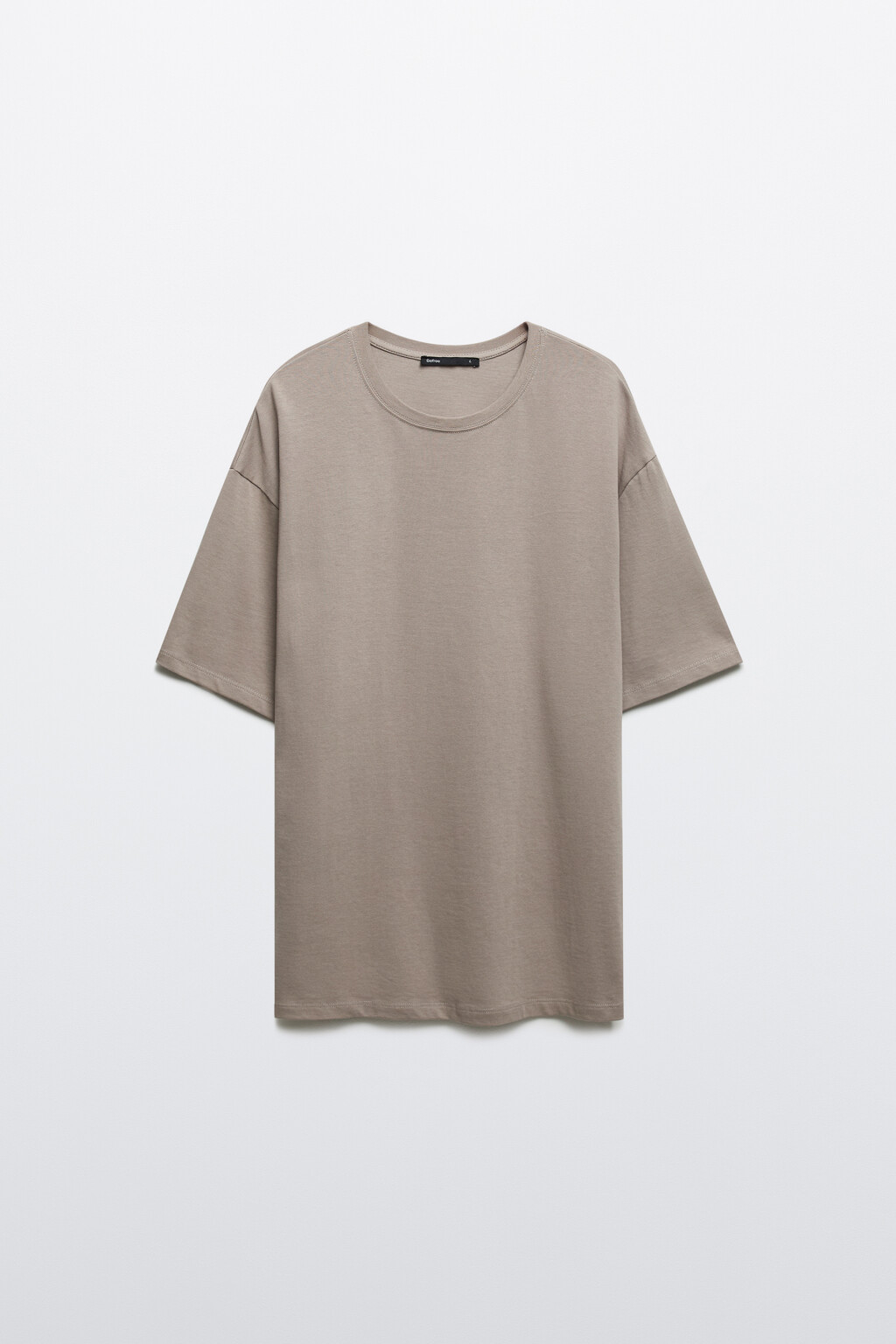 Футболка базовая из плотного хлопка - цвет бежевый - 7