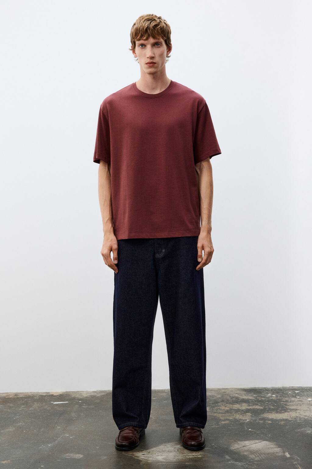 Футболка базовая из плотного хлопка - цвет красный - 5