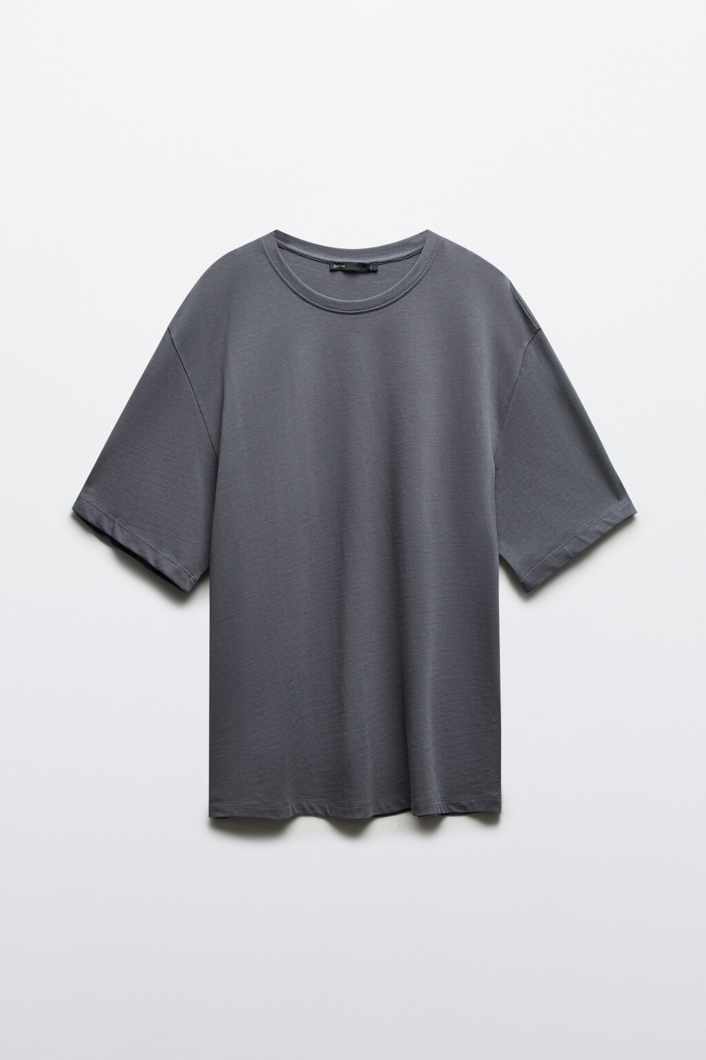 Футболка базовая из плотного хлопка - цвет серый - 1