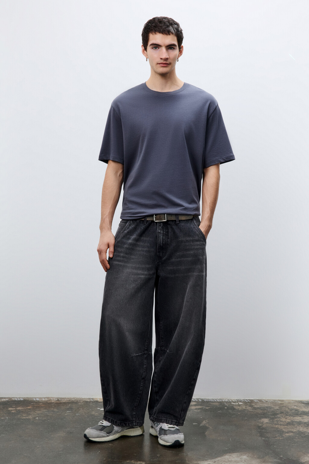 Футболка базовая из плотного хлопка - цвет серый - 4