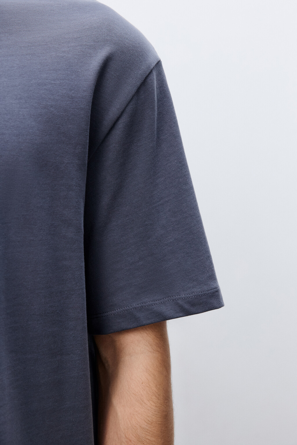 Футболка базовая из плотного хлопка - цвет серый - 6