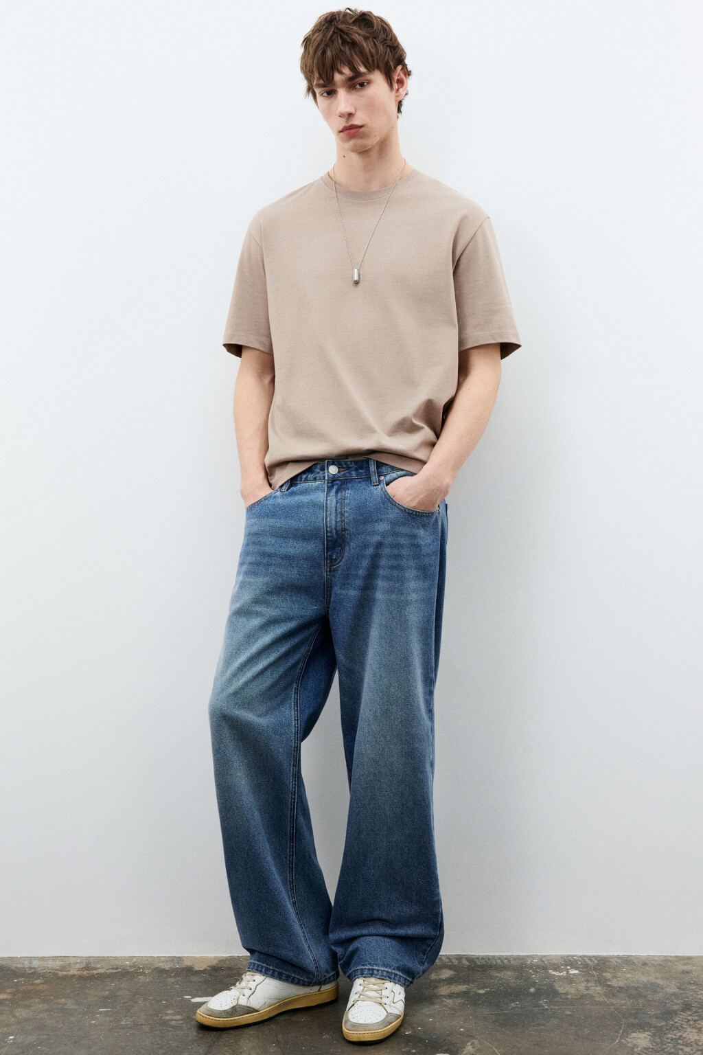 Футболка базовая из плотного хлопка - цвет коричневый - 1