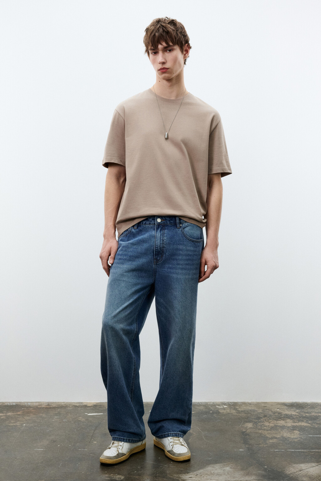 Футболка базовая из плотного хлопка - цвет коричневый - 4