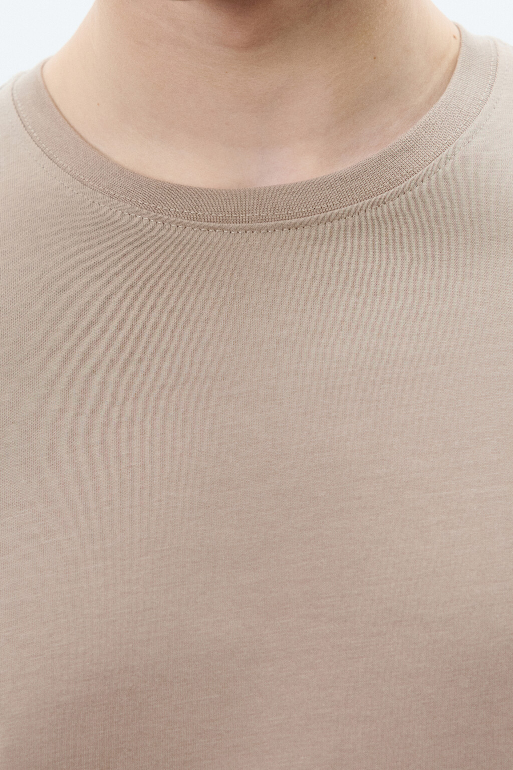 Футболка базовая из плотного хлопка - цвет коричневый - 5