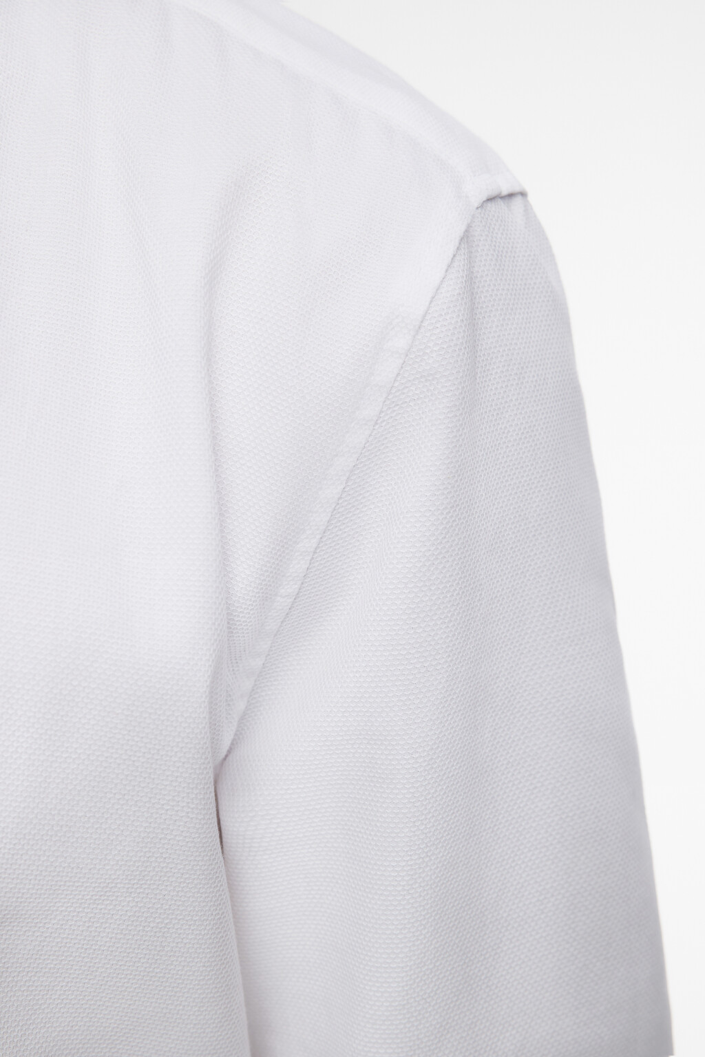 Рубашка прямая жаккардовая классического кроя - цвет белый - 6
