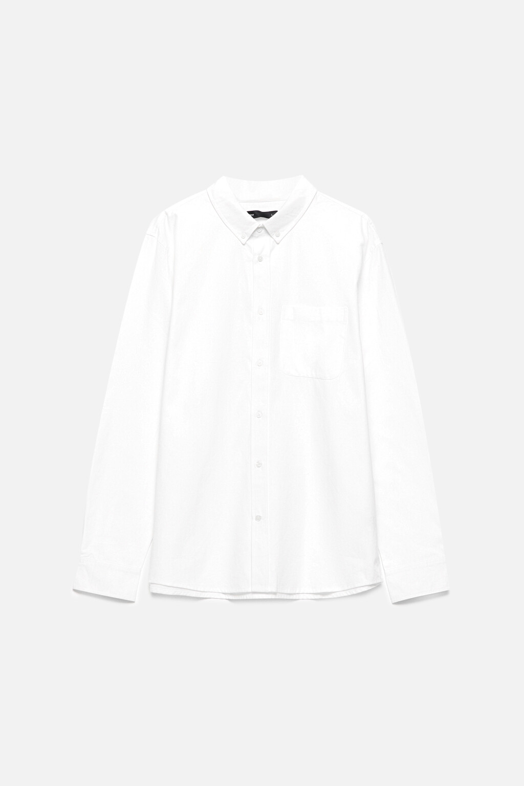 Рубашка Oxford прямая с нагрудным карманом - цвет белый - 8