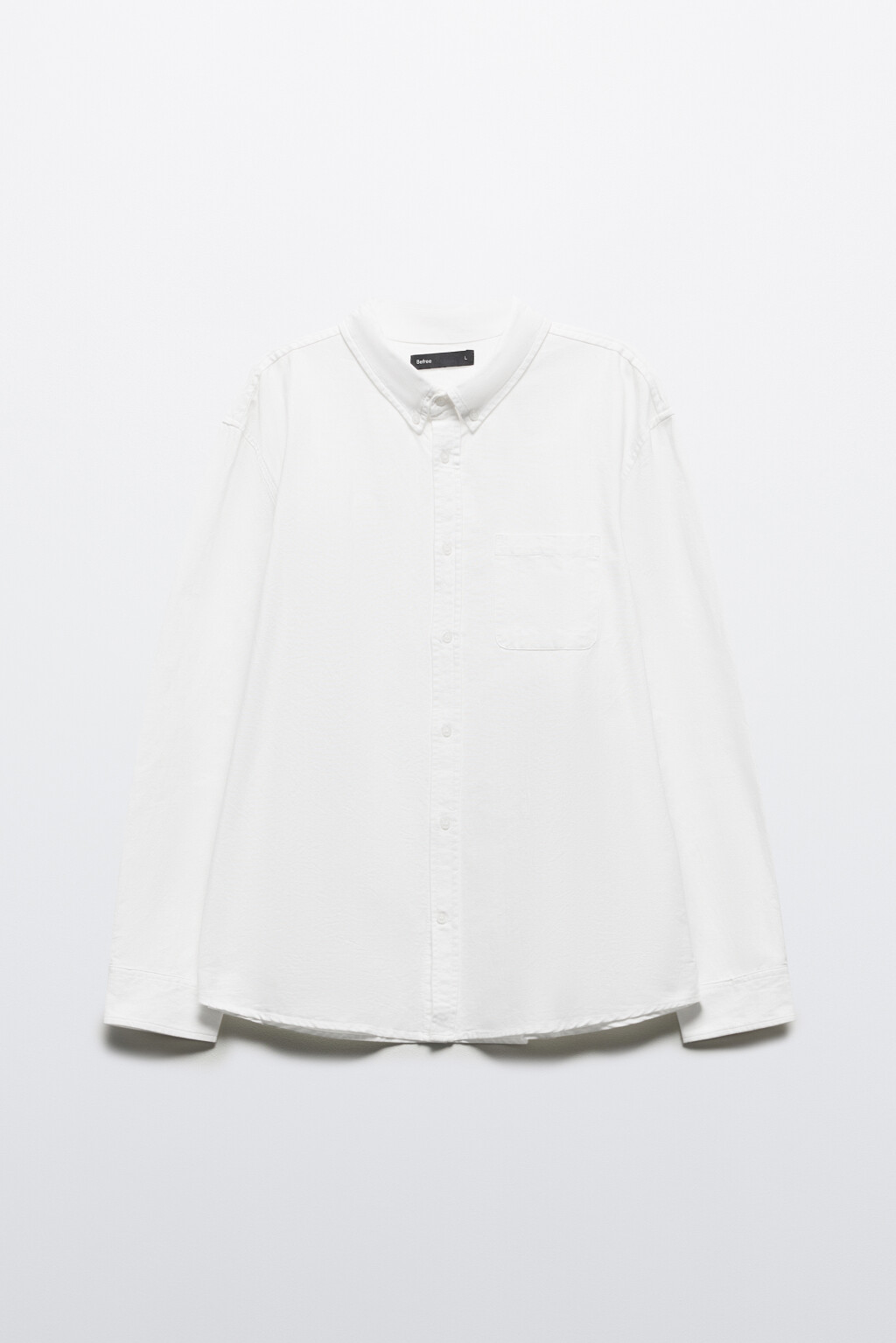 Рубашка Oxford с нагрудным карманом - цвет белый - 7