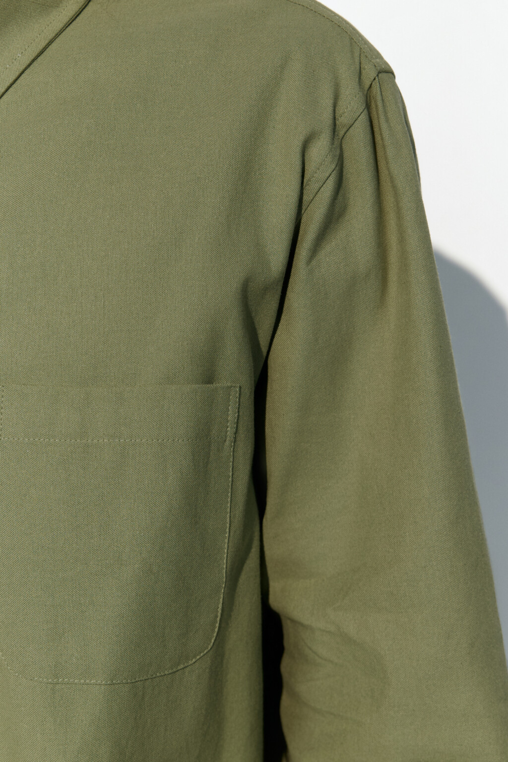 Рубашка Oxford прямая с нагрудным карманом - цвет зеленый - 7