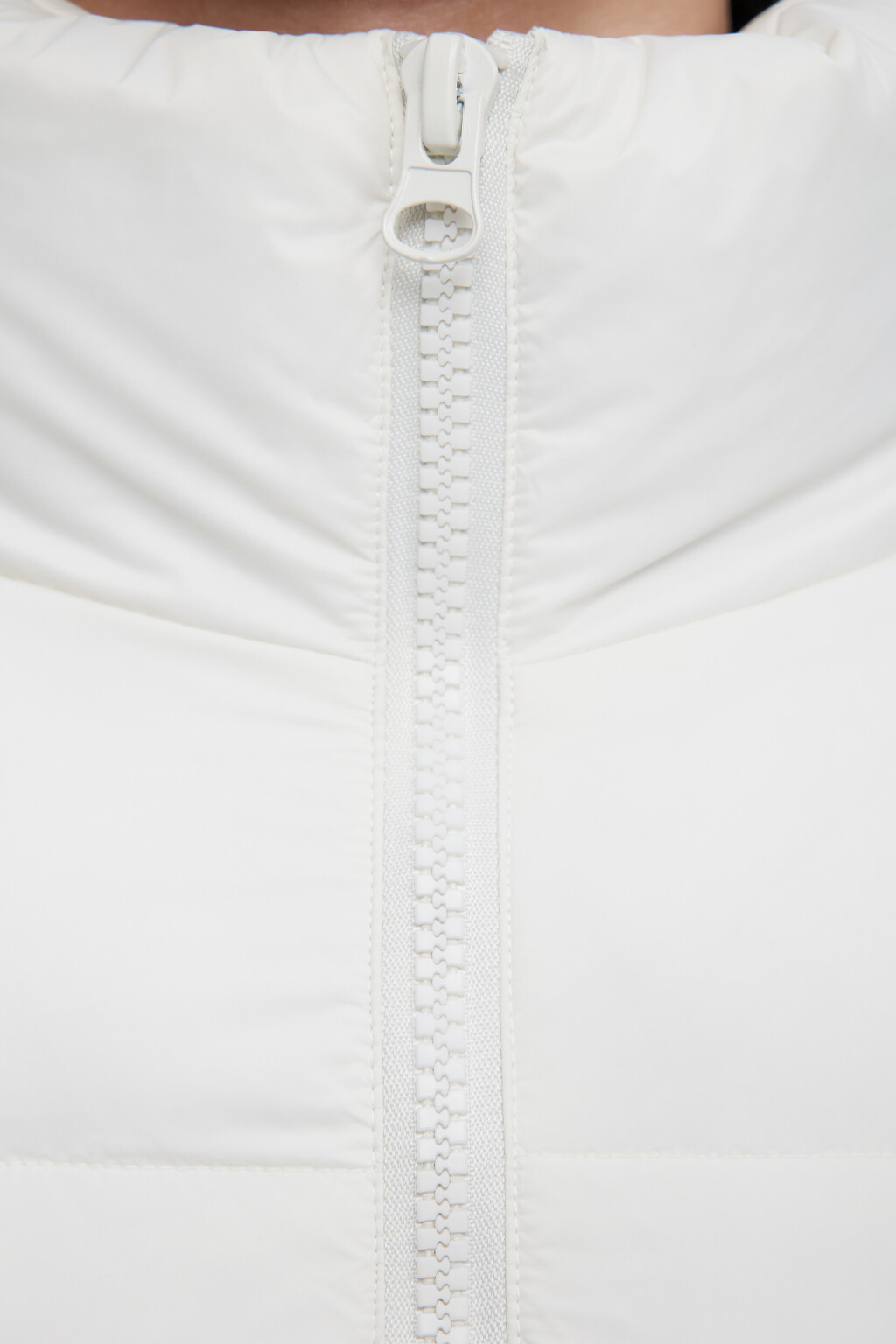 Куртка-пуховик стеганая с воротником-стойкой - цвет ванильный - 6