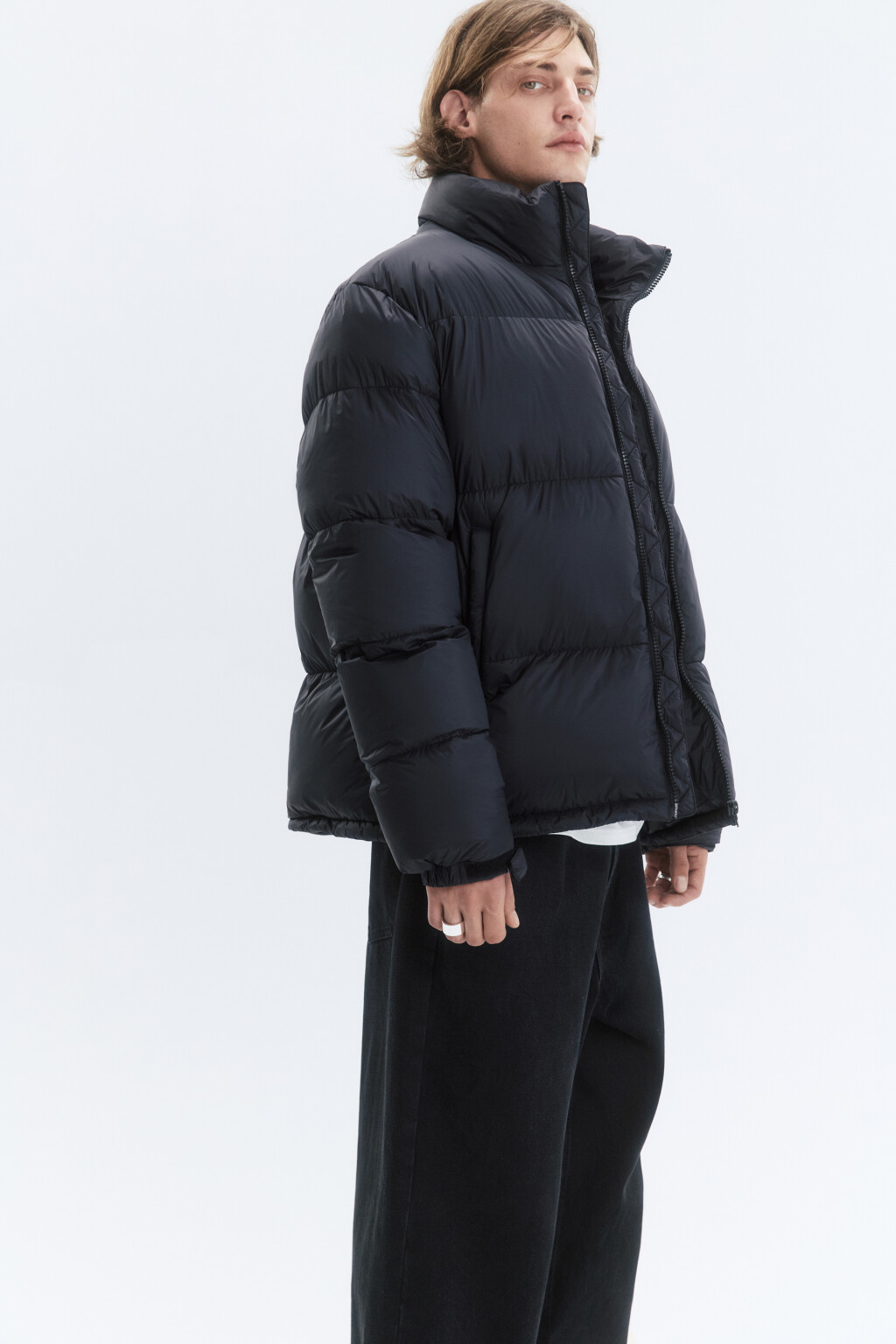 Куртка стеганая с воротником-стойкой - цвет черный - 2