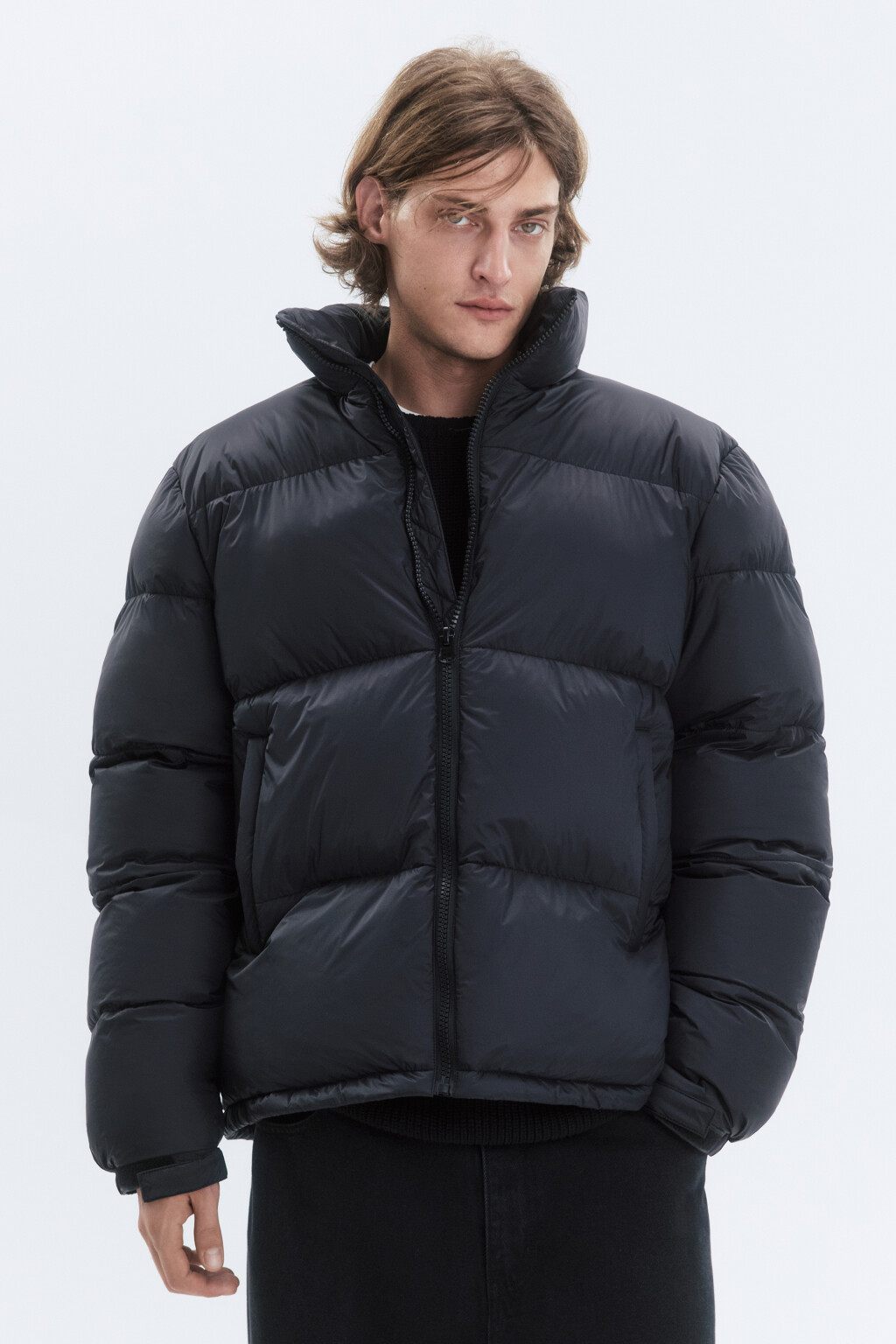 Куртка стеганая с воротником-стойкой - цвет черный - 3