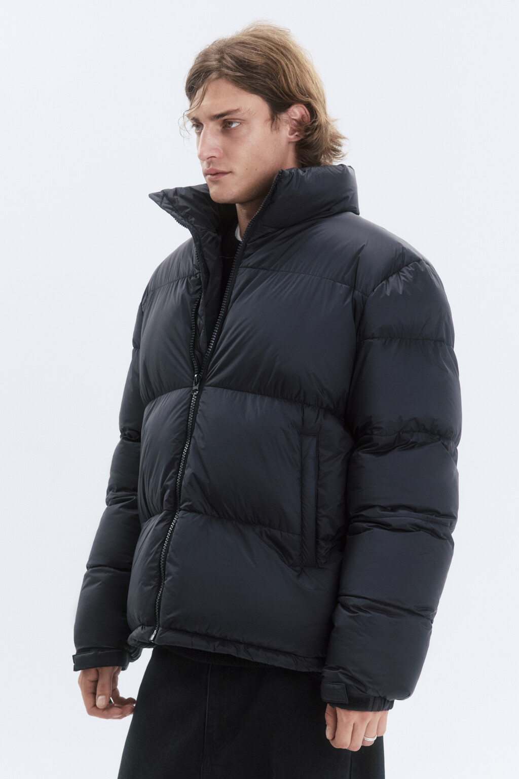 Куртка стеганая с воротником-стойкой - цвет черный - 4