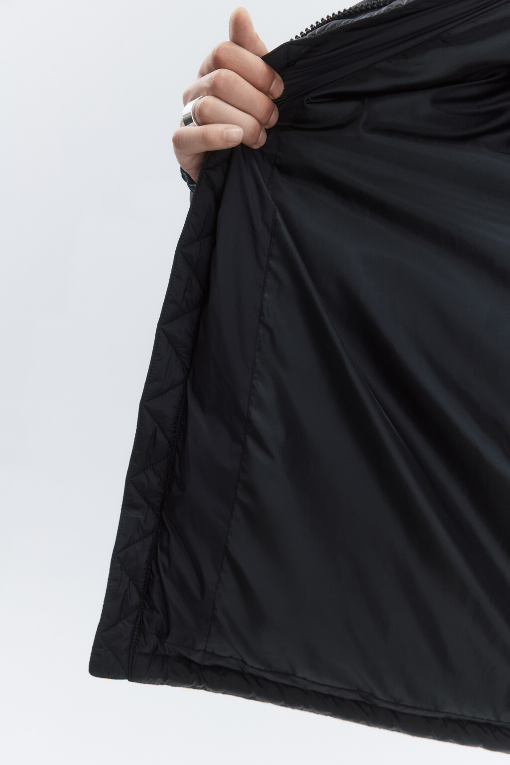 Куртка стеганая с воротником-стойкой - цвет черный - 7