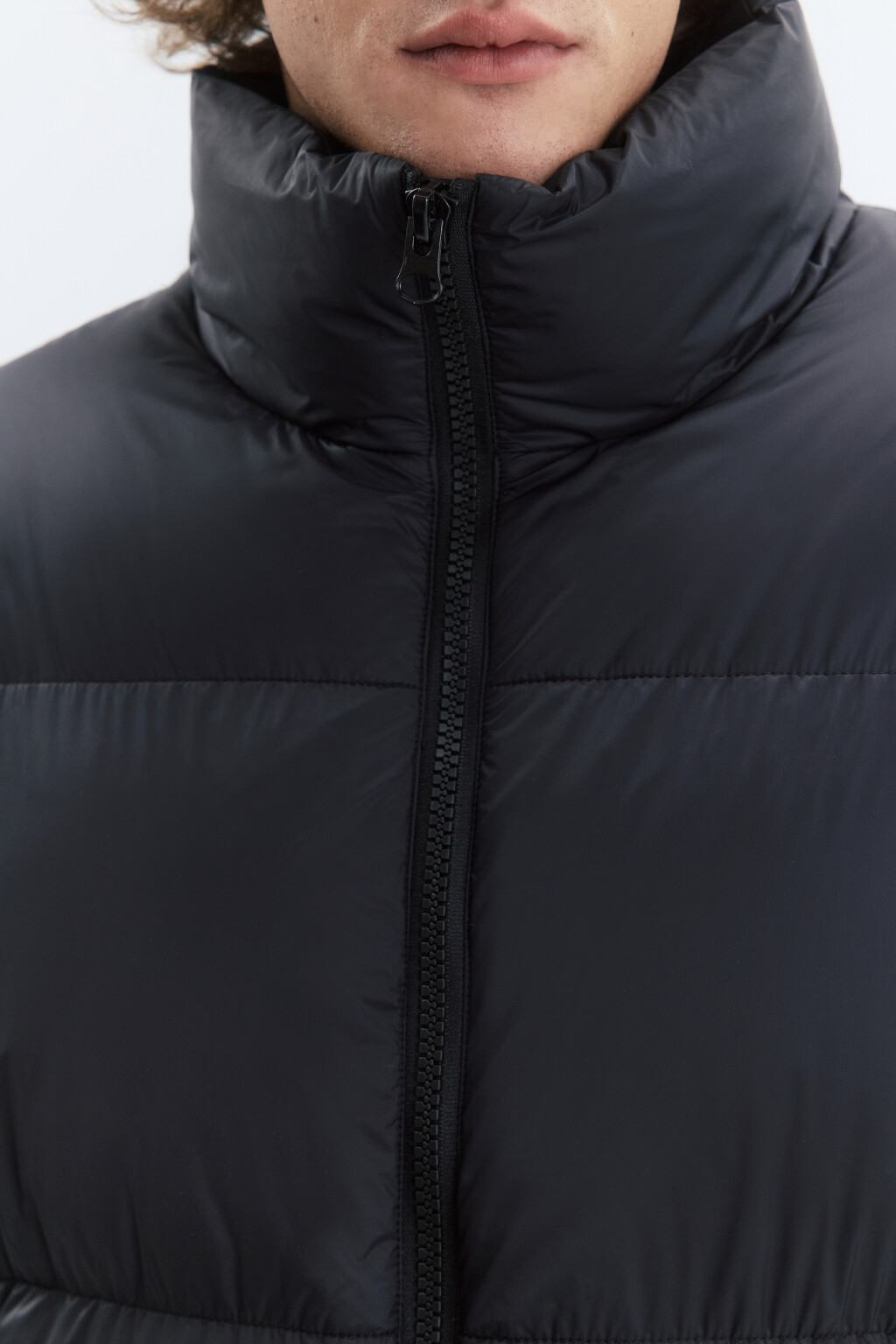 Куртка стеганая с воротником-стойкой - цвет черный - 8