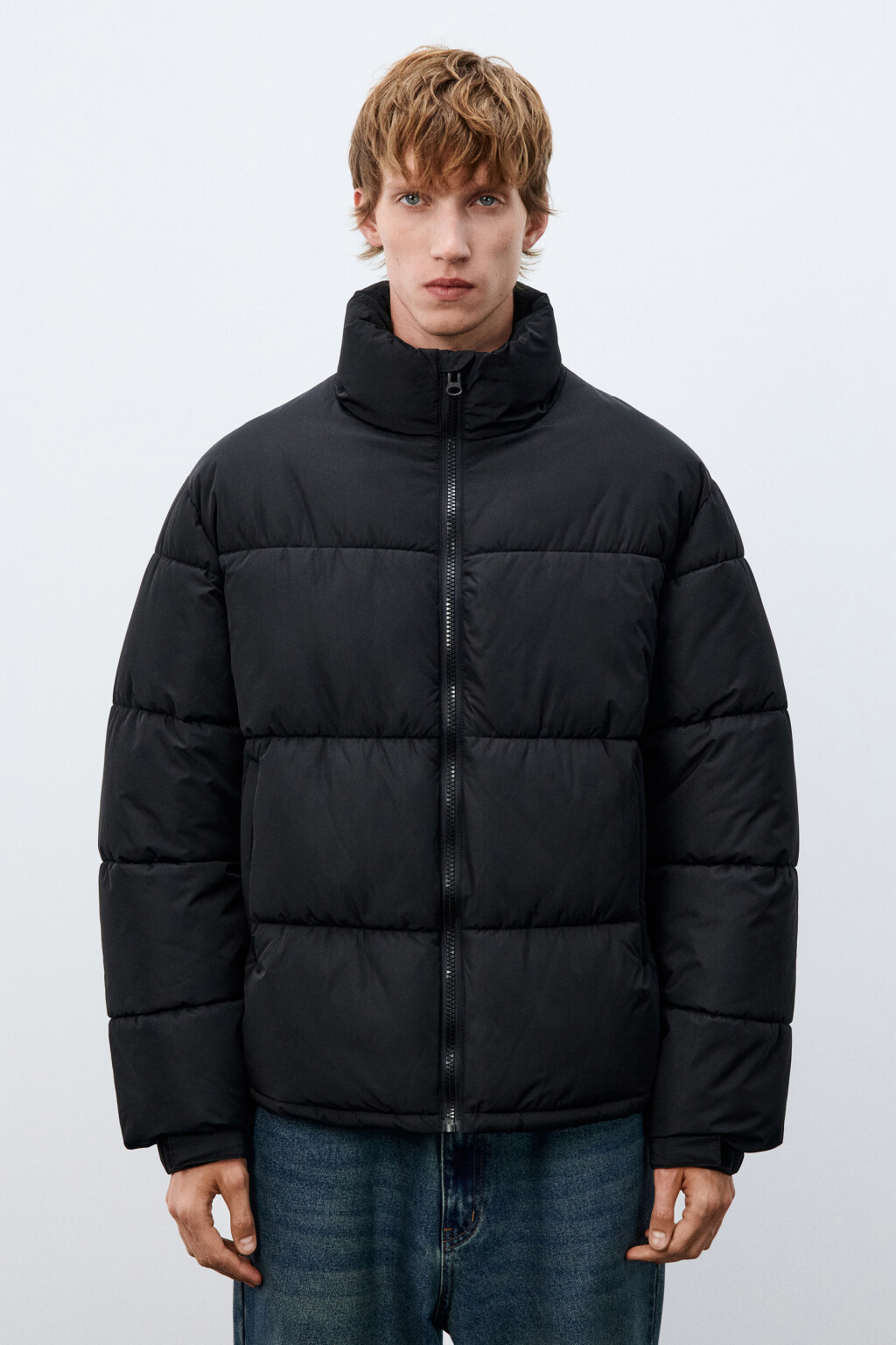 Куртка стеганая с воротником-стойкой - цвет черный - 3