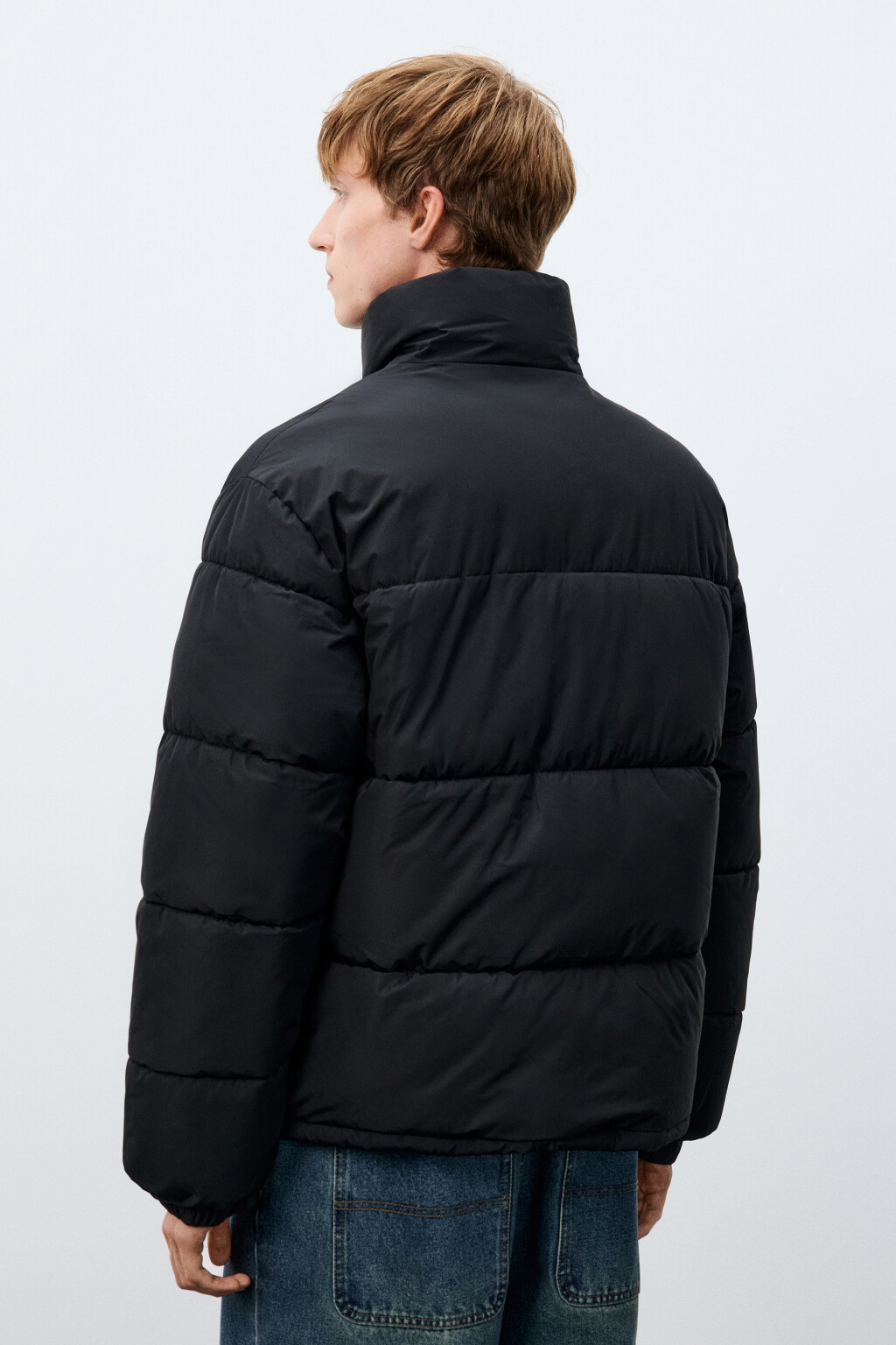 Куртка стеганая с воротником-стойкой - цвет черный - 4