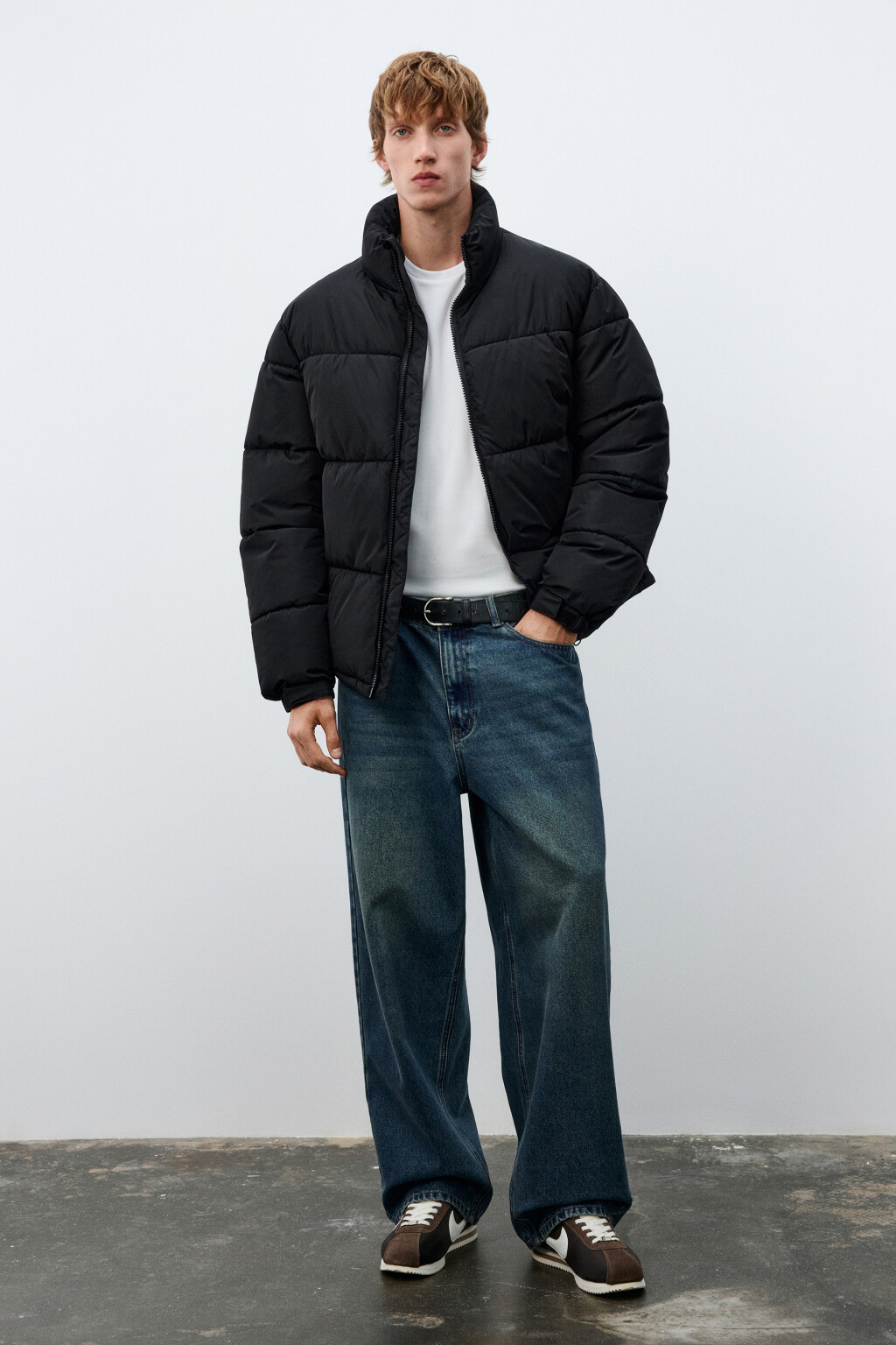 Куртка стеганая с воротником-стойкой - цвет черный - 5