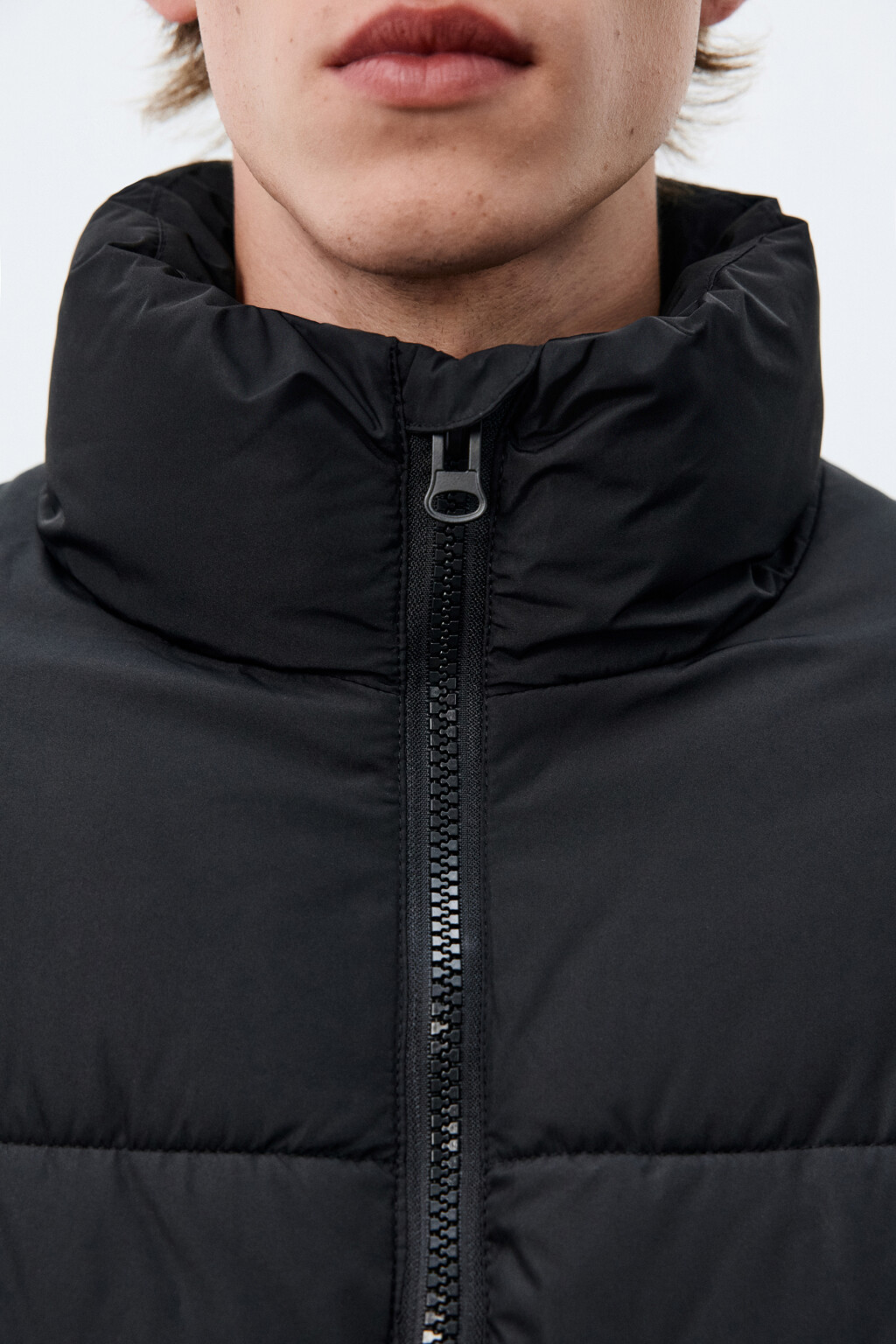 Куртка стеганая с воротником-стойкой - цвет черный - 6