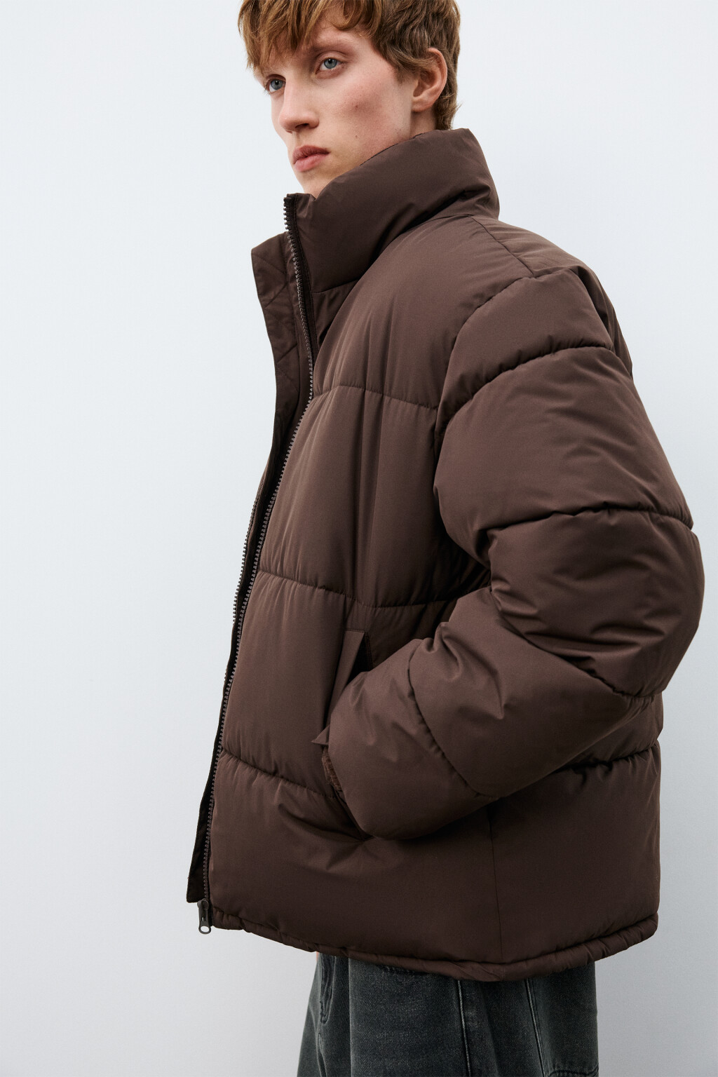 Куртка стеганая с воротником-стойкой - цвет красный - 2