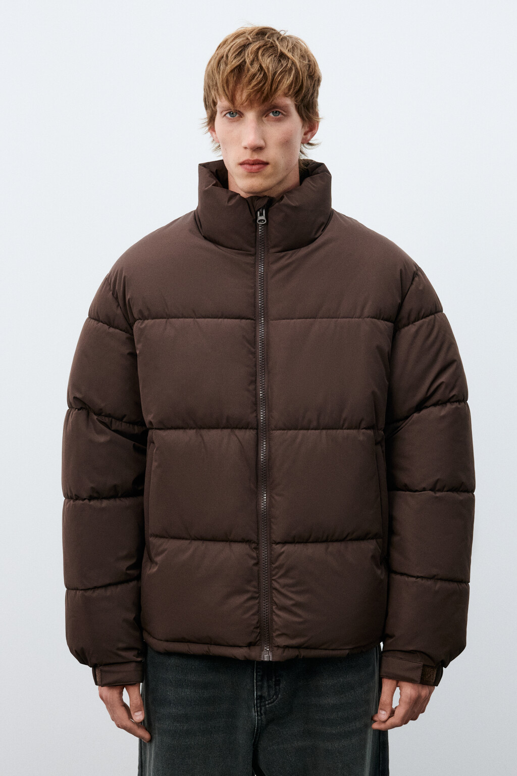 Куртка стеганая с воротником-стойкой - цвет красный - 3