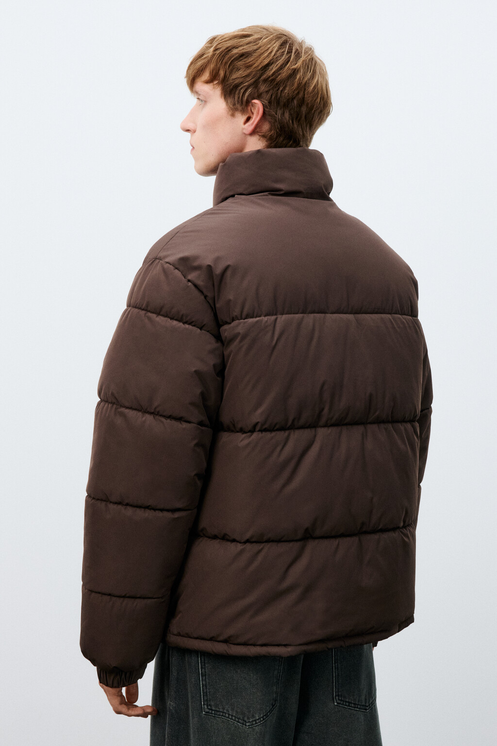 Куртка стеганая с воротником-стойкой - цвет красный - 4