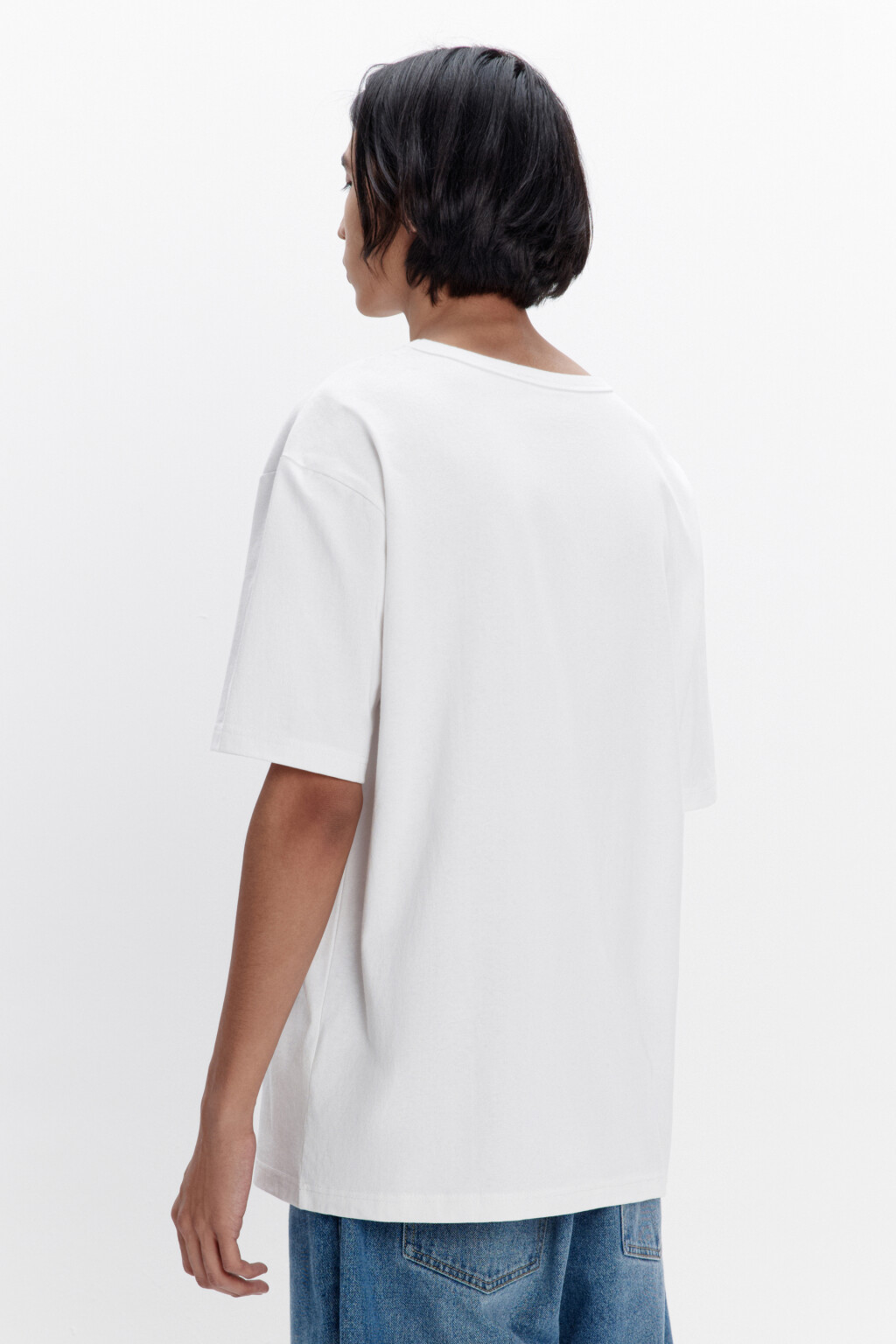 Футболка regular fit базовая из хлопка - цвет белый - 4