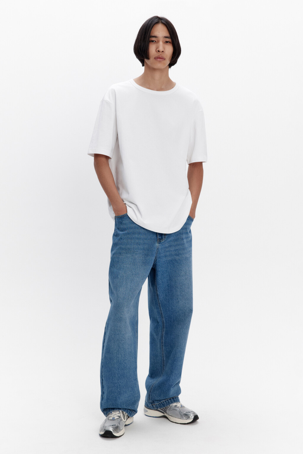 Футболка regular fit базовая из хлопка - цвет белый - 5